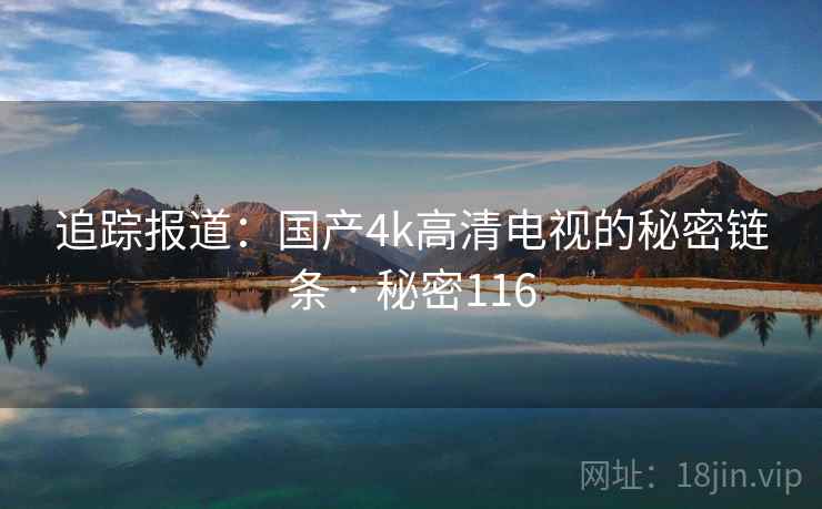 追踪报道：国产4k高清电视的秘密链条 · 秘密116