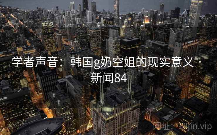 学者声音：韩国g奶空姐的现实意义 · 新闻84